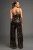 LUXE WAVE SEQUINS SWEETHEART SLEEVELESS JUMPSUIT sold by privy