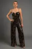 LUXE WAVE SEQUINS SWEETHEART SLEEVELESS JUMPSUIT sold by privy