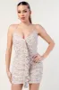 PD77353K-W / FLORAL PRINT MESH RUFFLED DRAPED RUCHED MINI DRESS sold by privy