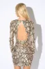 GLAM SEQUINS OPEN BACK BODYCON MINI DRESS sold by privy
