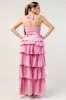 PD76598SST-W / LINEN ROSETTE HALTER SLITTED TIERED MAXI DRESS sold by privy