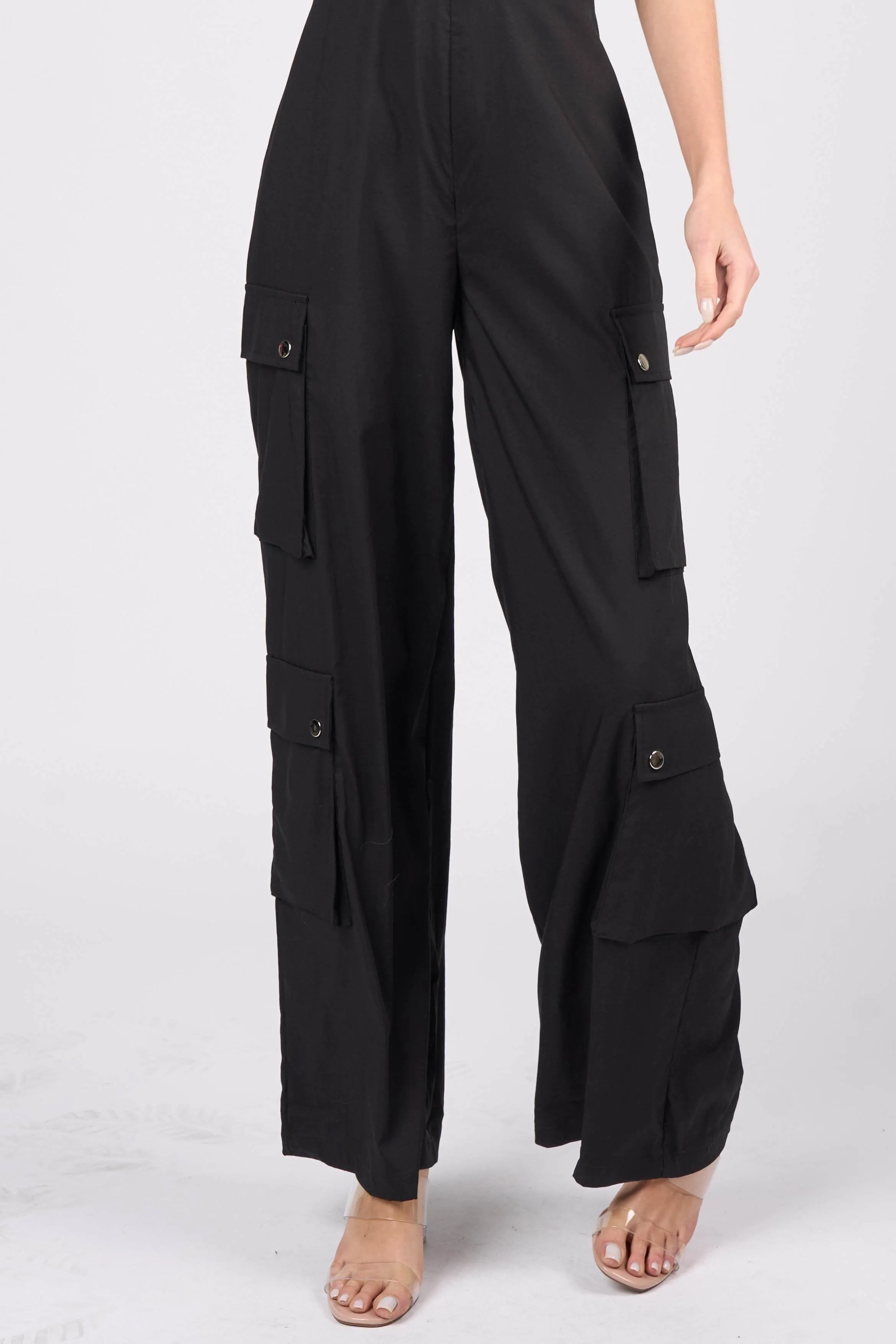 WOVEN STRETCH JUMPSUIT sold by privy product image thumbnail 5