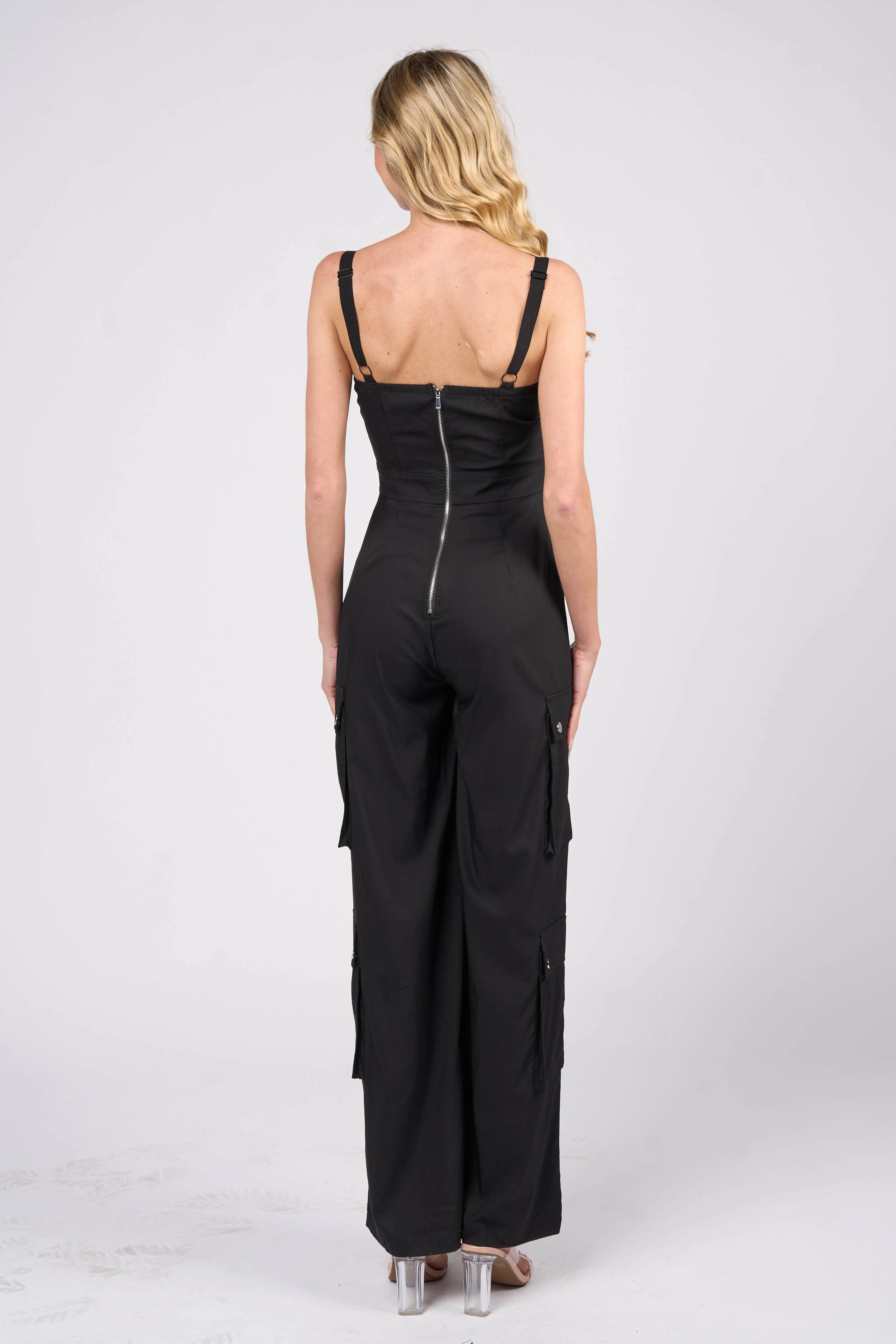 WOVEN STRETCH JUMPSUIT sold by privy product image thumbnail 4