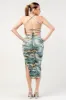 PDKS78666B / MESH PRINT MIDI DRESS sold by privy