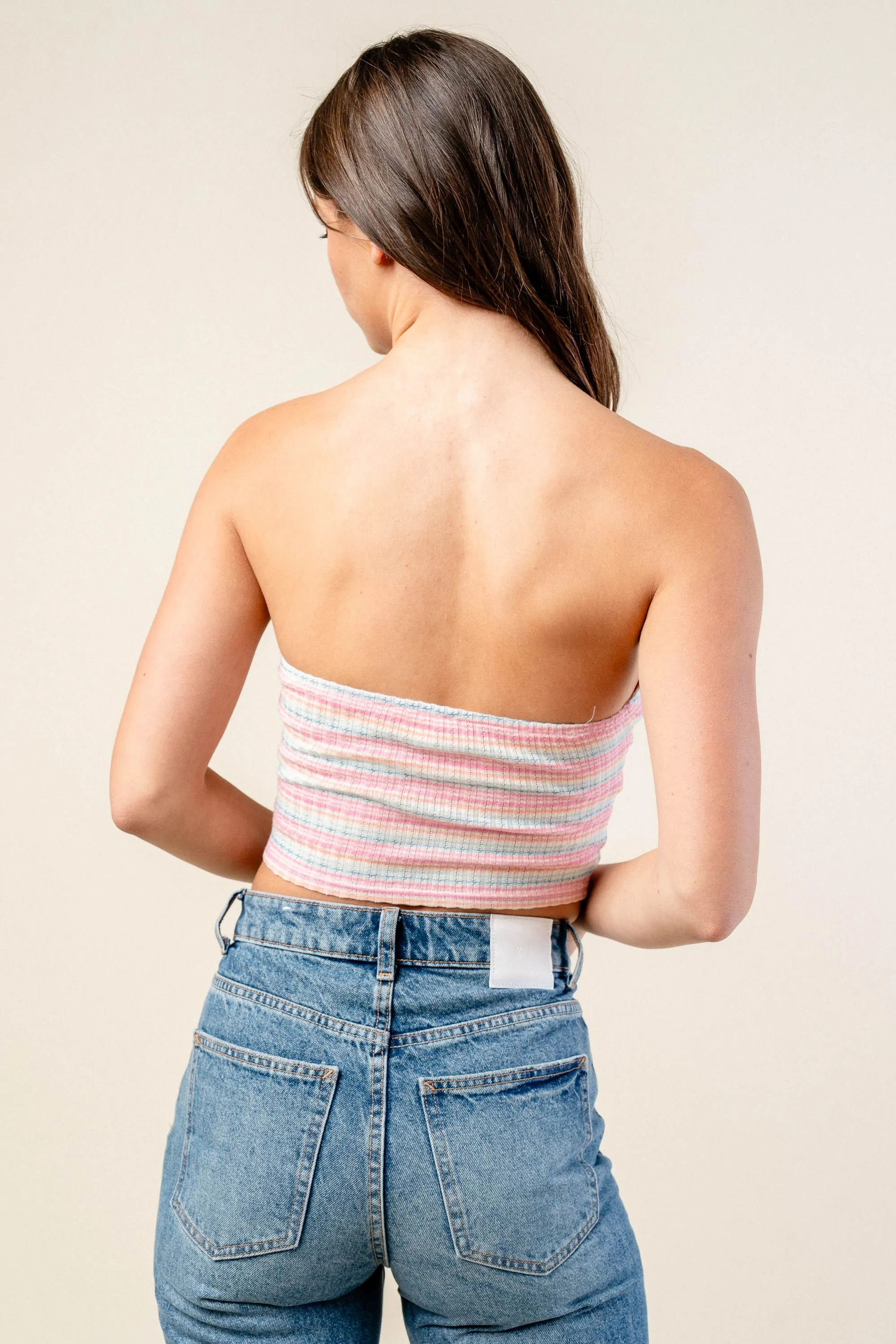 BTKS3194B / STRIPE RIB TUBE TOP sold by privy product image thumbnail 3