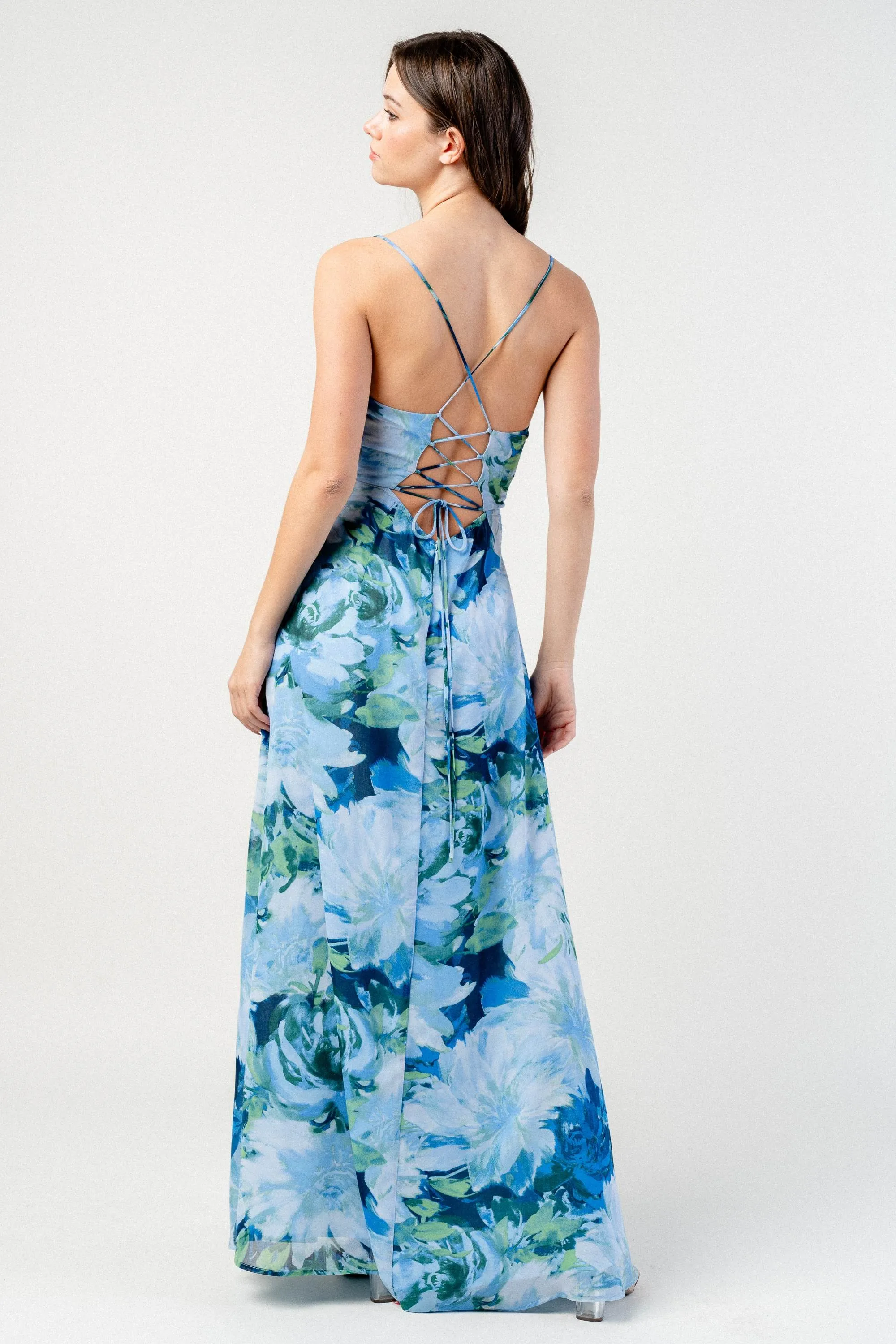 BD12055B / SILKY PEBBLE CHIFFON PRINT DRESS sold by privy product image thumbnail 4