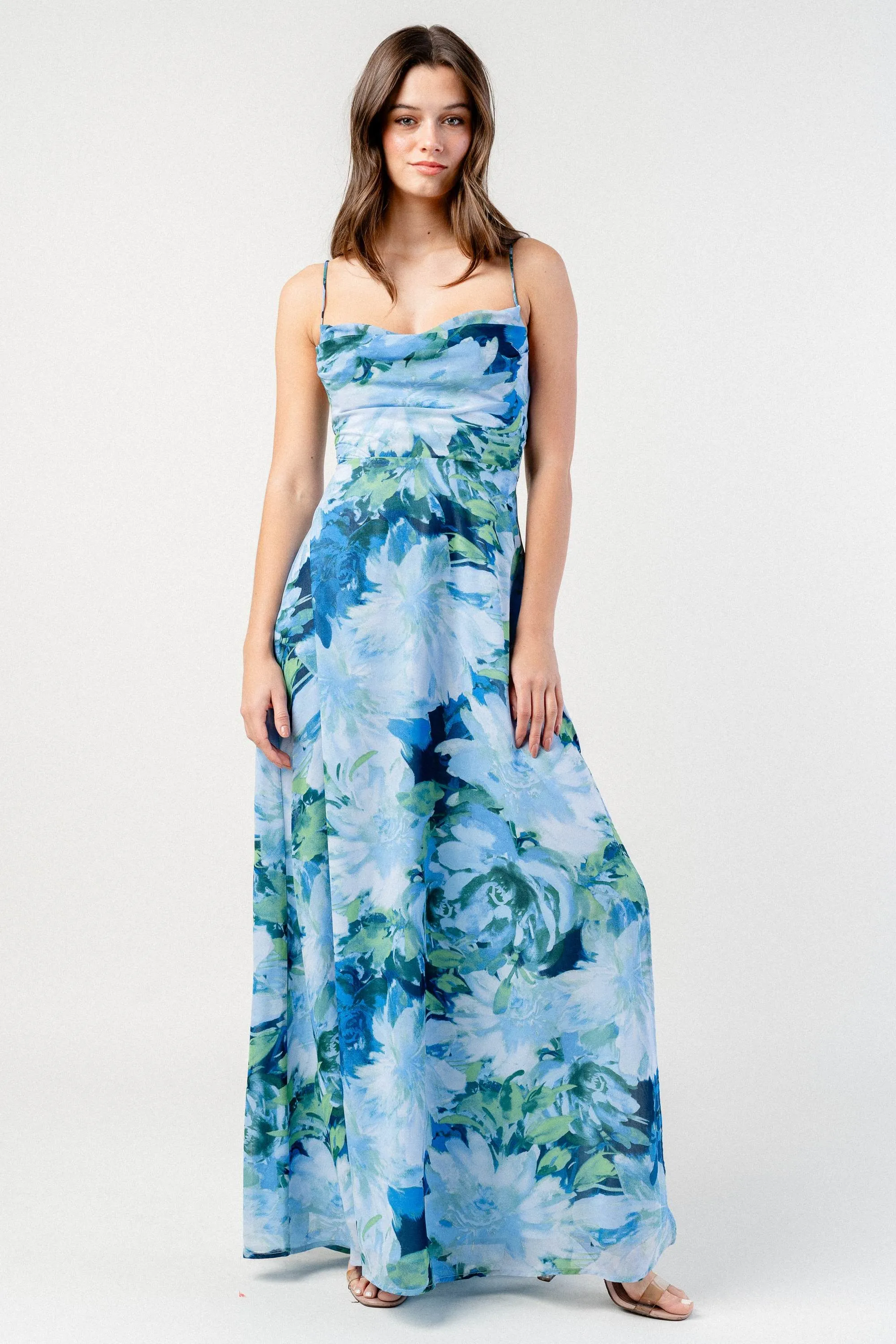 BD12055B / SILKY PEBBLE CHIFFON PRINT DRESS sold by privy product image thumbnail 5