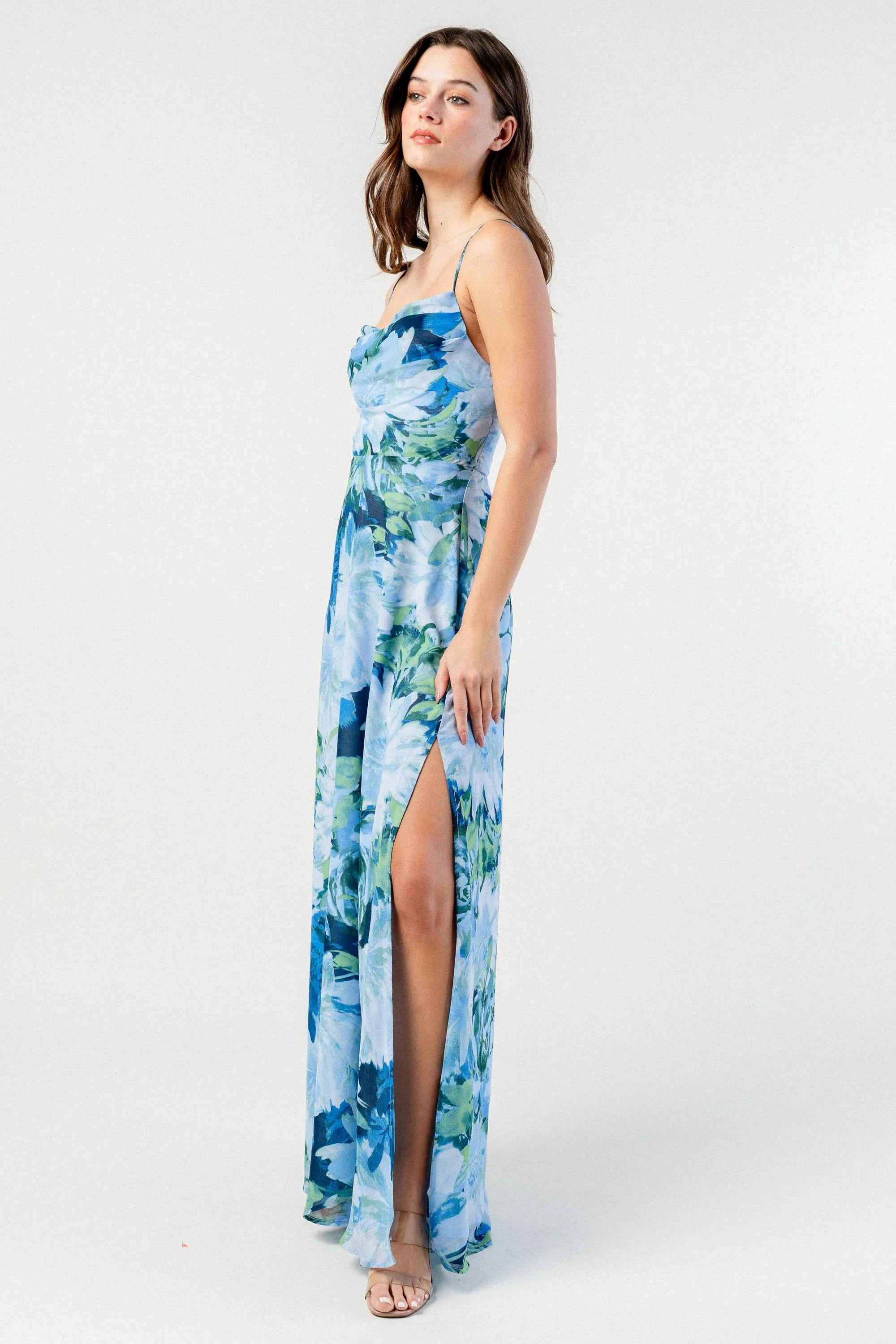BD12055B / SILKY PEBBLE CHIFFON PRINT DRESS sold by privy product image thumbnail 2