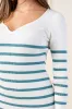 SWEATER RIB STRIPE DRESS sold by privy