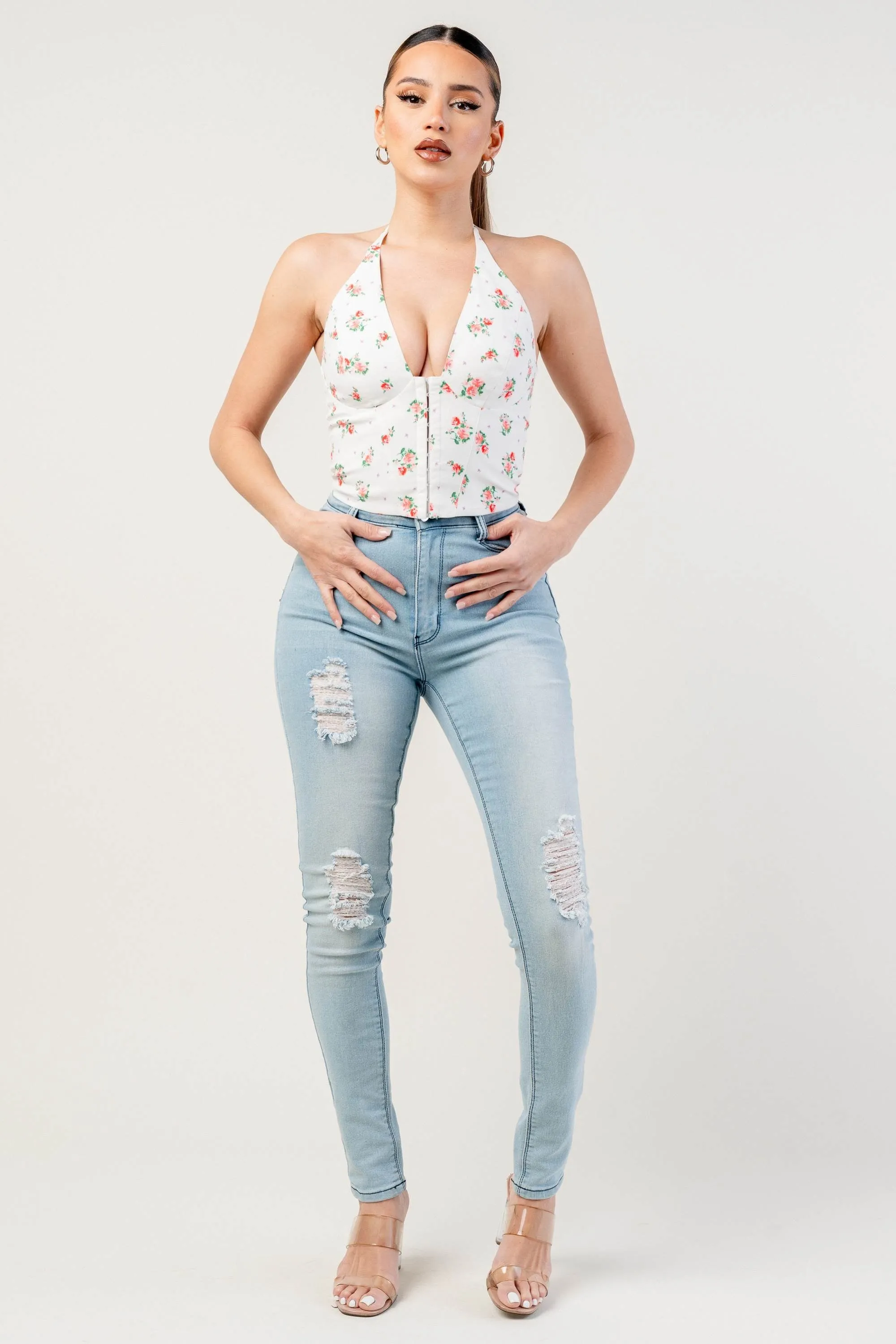 PT45344S-W / STRETCH WOVEN TOP sold by privy product image thumbnail 5