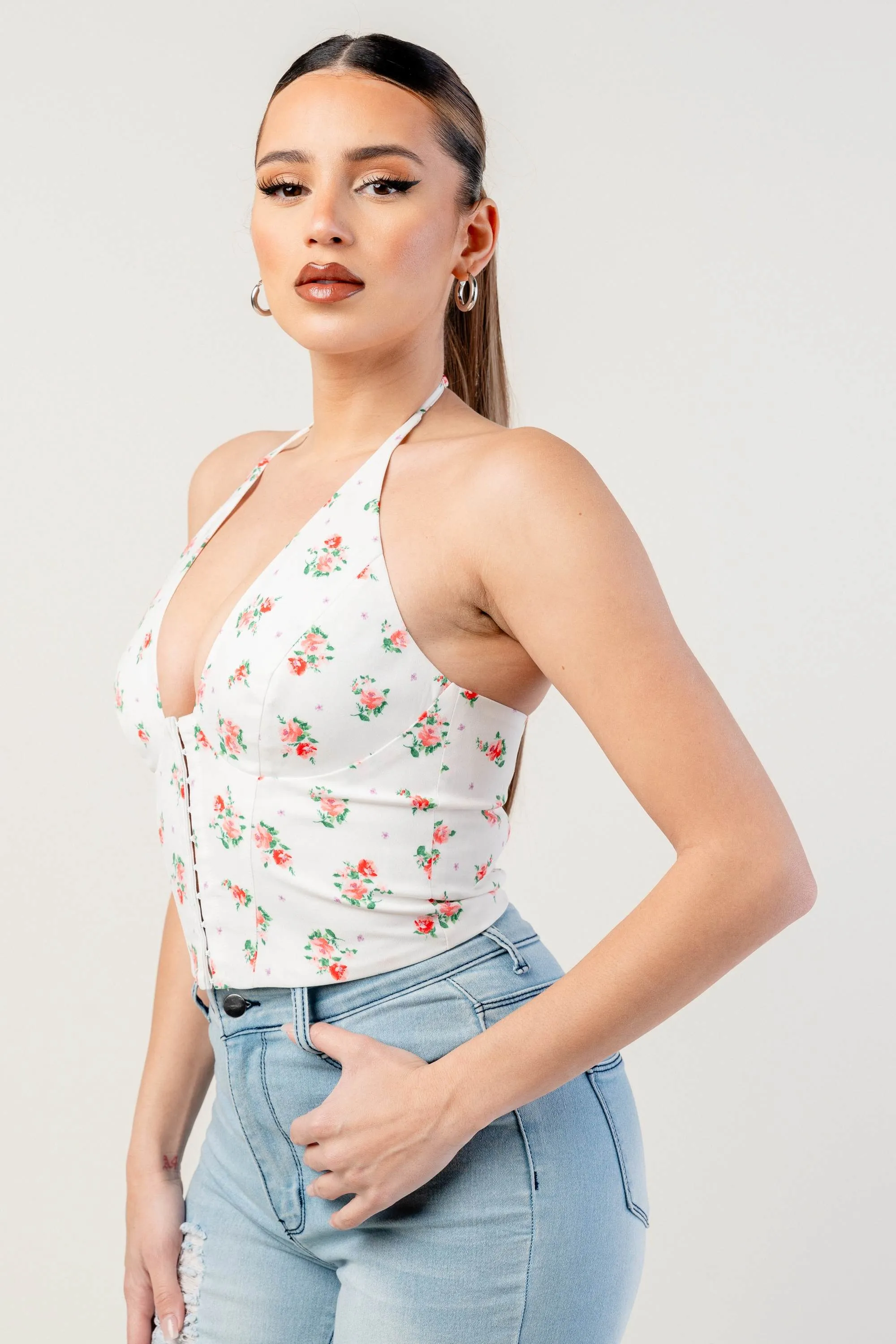 PT45344S-W / STRETCH WOVEN TOP sold by privy product image thumbnail 2