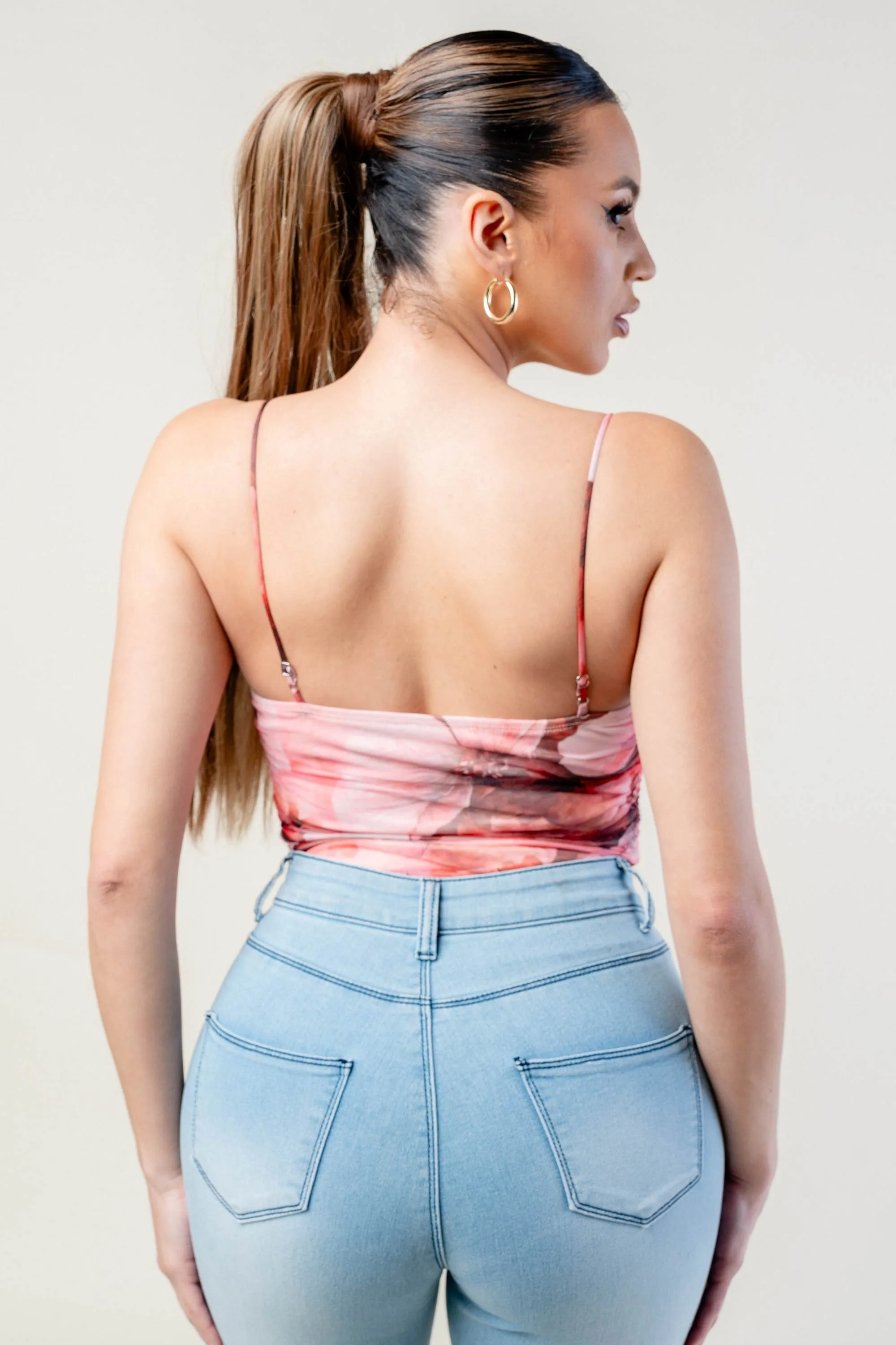 PTKS45277NST / MESH PRINT BODYSUIT sold by privy product image thumbnail 5