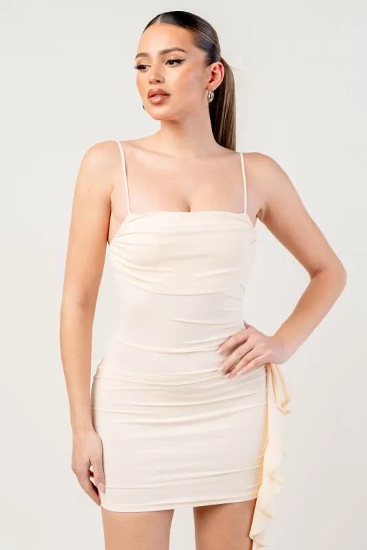 PD77910S-W / SHINY LUREX MESH MINI DRESS sold by privy