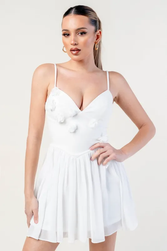 THICK STRETCH WOVEN MINI DRESS sold by privy