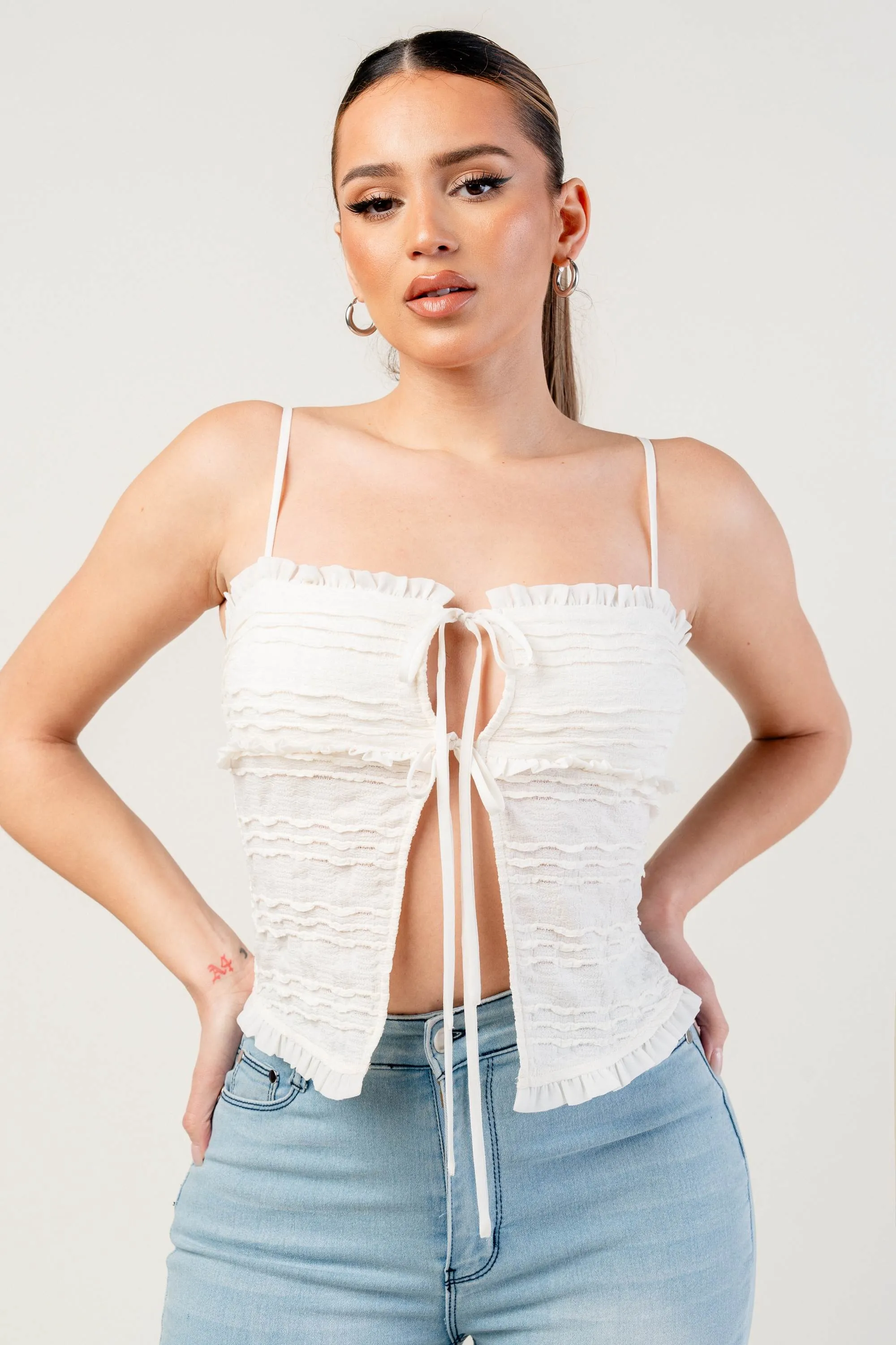 PT45209B-W / TEXTURE KNIT TOP sold by privy product image thumbnail 4