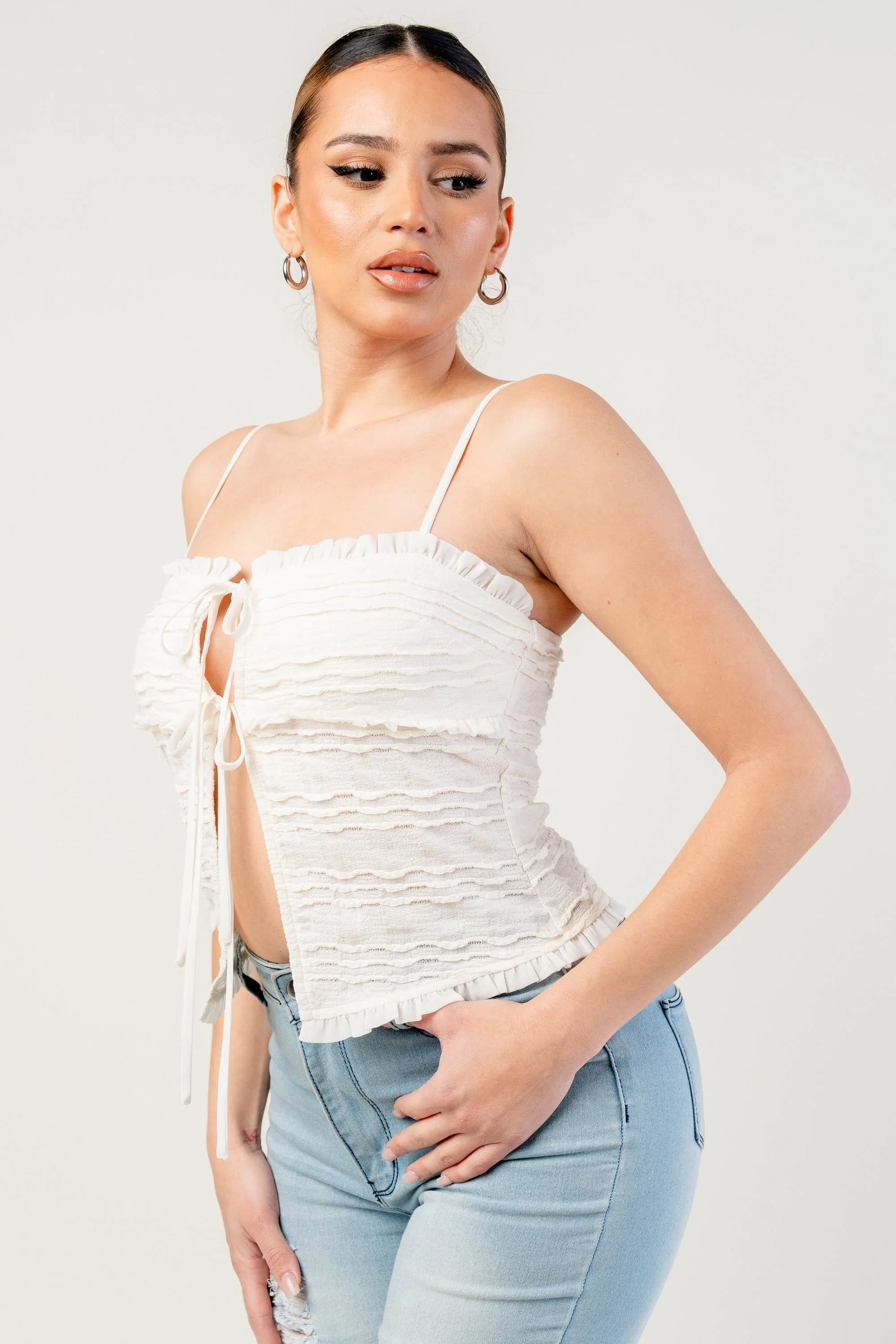 PT45209B-W / TEXTURE KNIT TOP sold by privy product image thumbnail 2