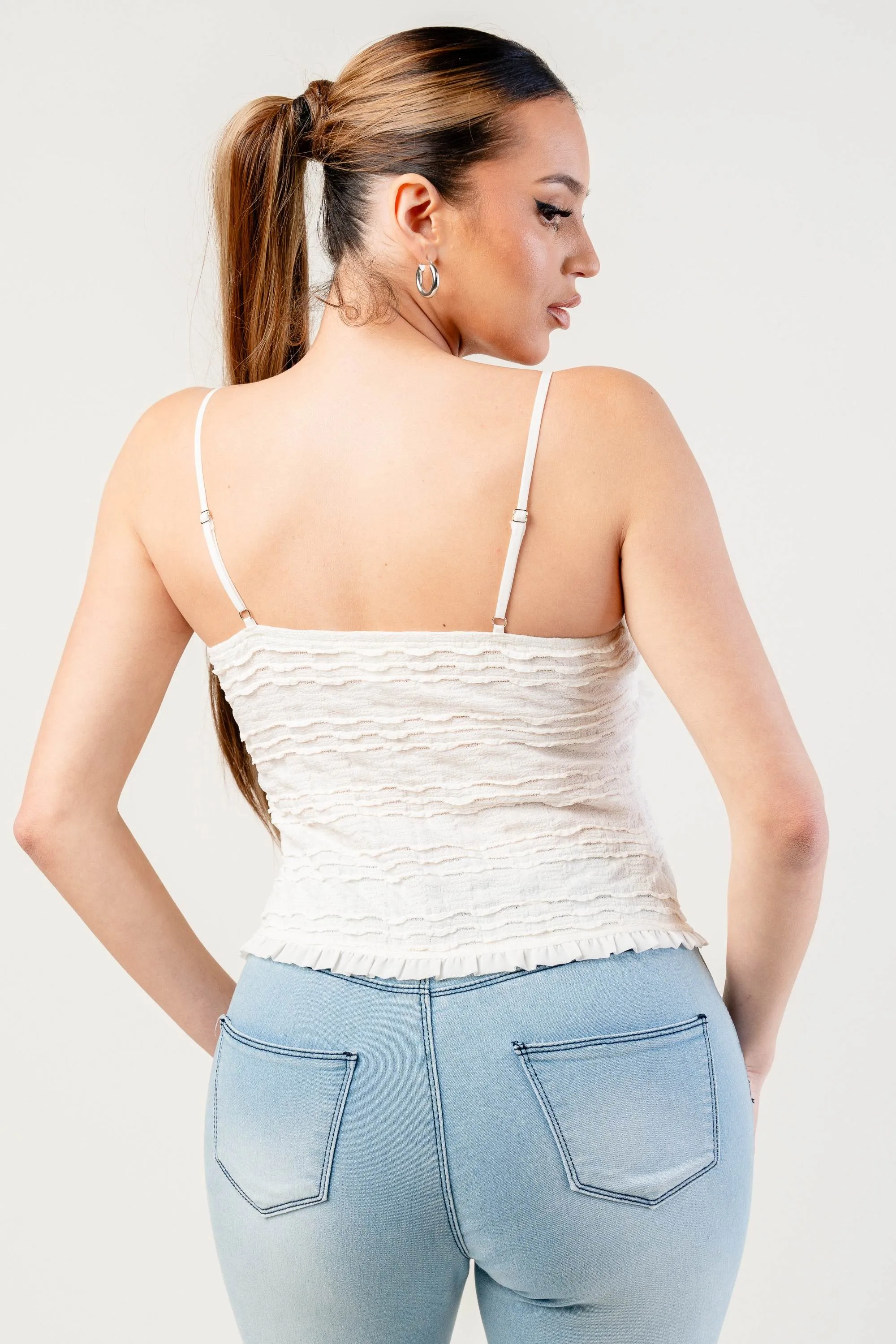 PT45209B-W / TEXTURE KNIT TOP sold by privy product image thumbnail 3