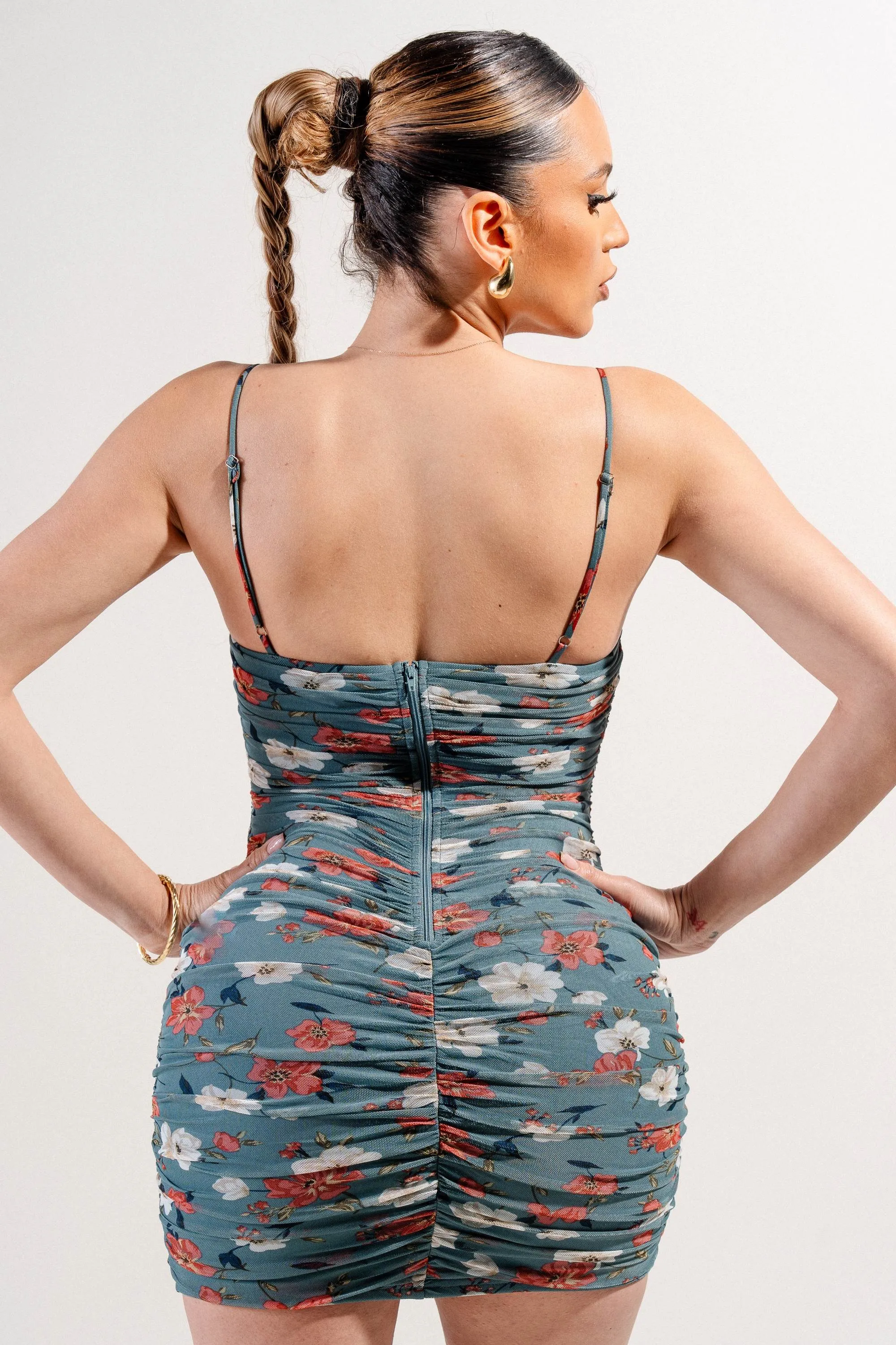 MESH PRINT MINI DRESS sold by privy product image thumbnail 3