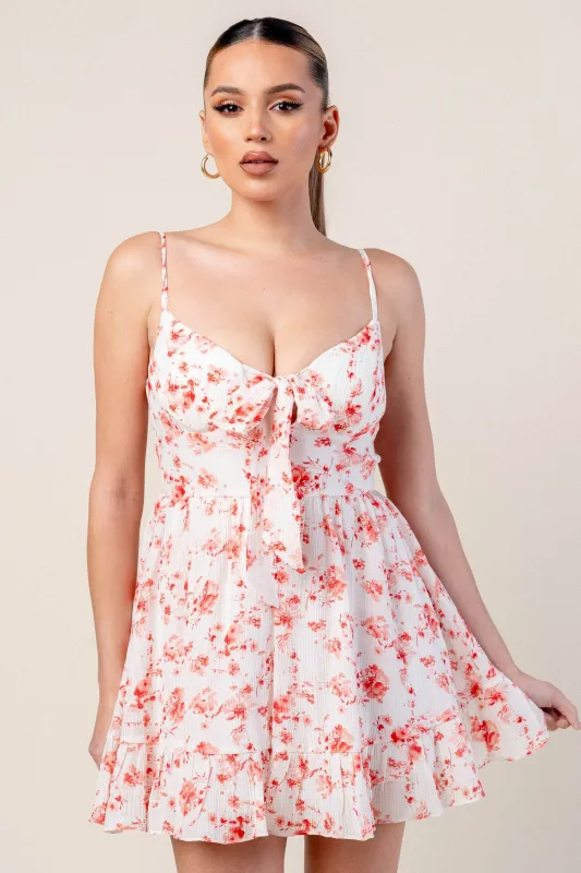 PDWS78646S-W / INDIGO STRIPE DIGITAL PRINT MINI DRESS sold by privy