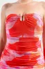 PDKS78704K-W / MESH PRINT MIDI DRESS sold by privy