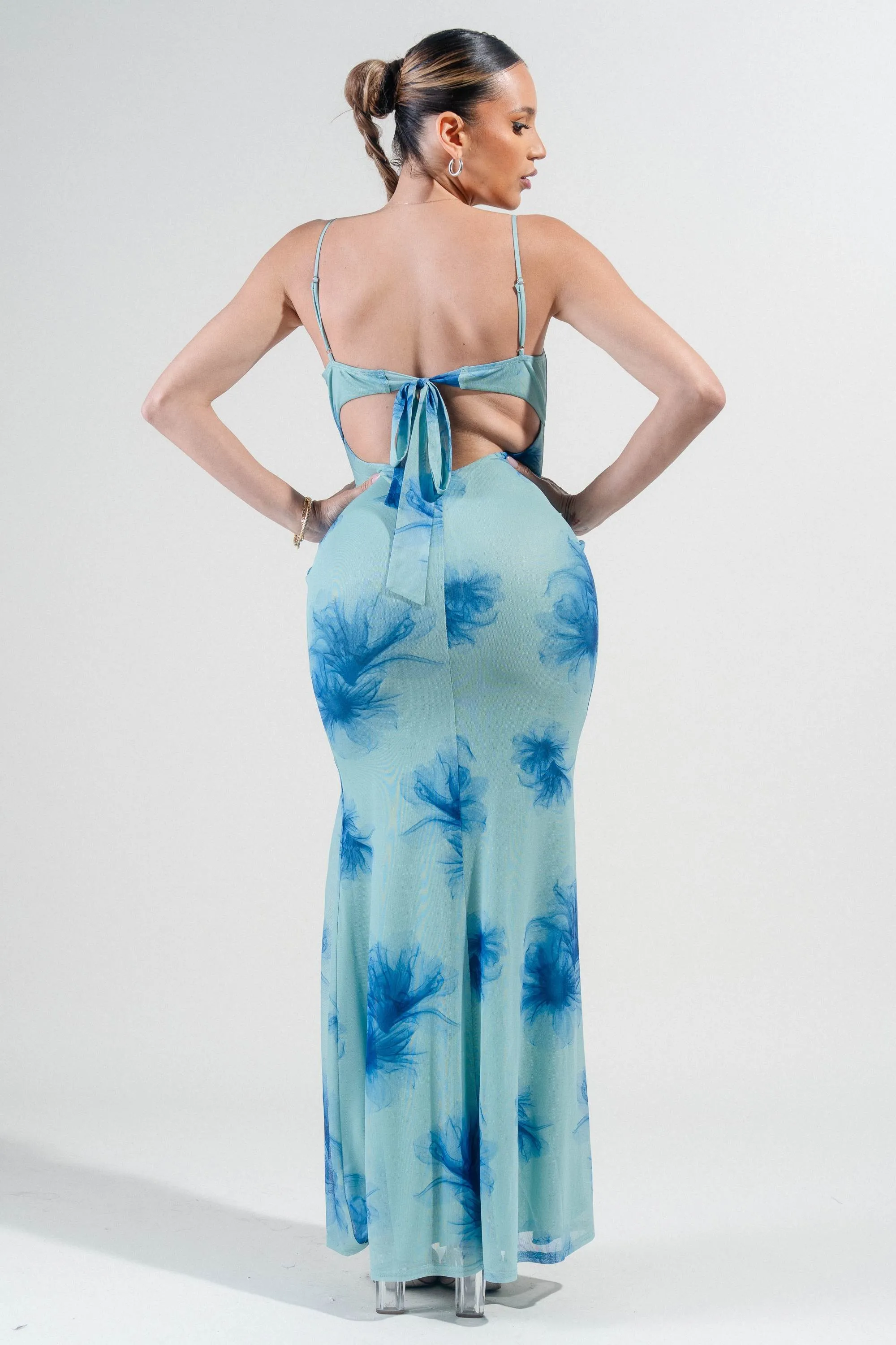 PDKS78504NST / MESH PRINT MAXI DRESS sold by privy product image thumbnail 4