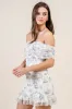 BDKS12910E / FLOCKING MESH WITH PRINT MINI DRESS sold by privy