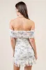 BDKS12910E / FLOCKING MESH WITH PRINT MINI DRESS sold by privy