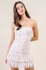 BDKS12909E / MESH PRINT RUFFLE MINI DRESS sold by privy