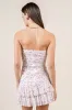 BDKS12909E / MESH PRINT RUFFLE MINI DRESS sold by privy