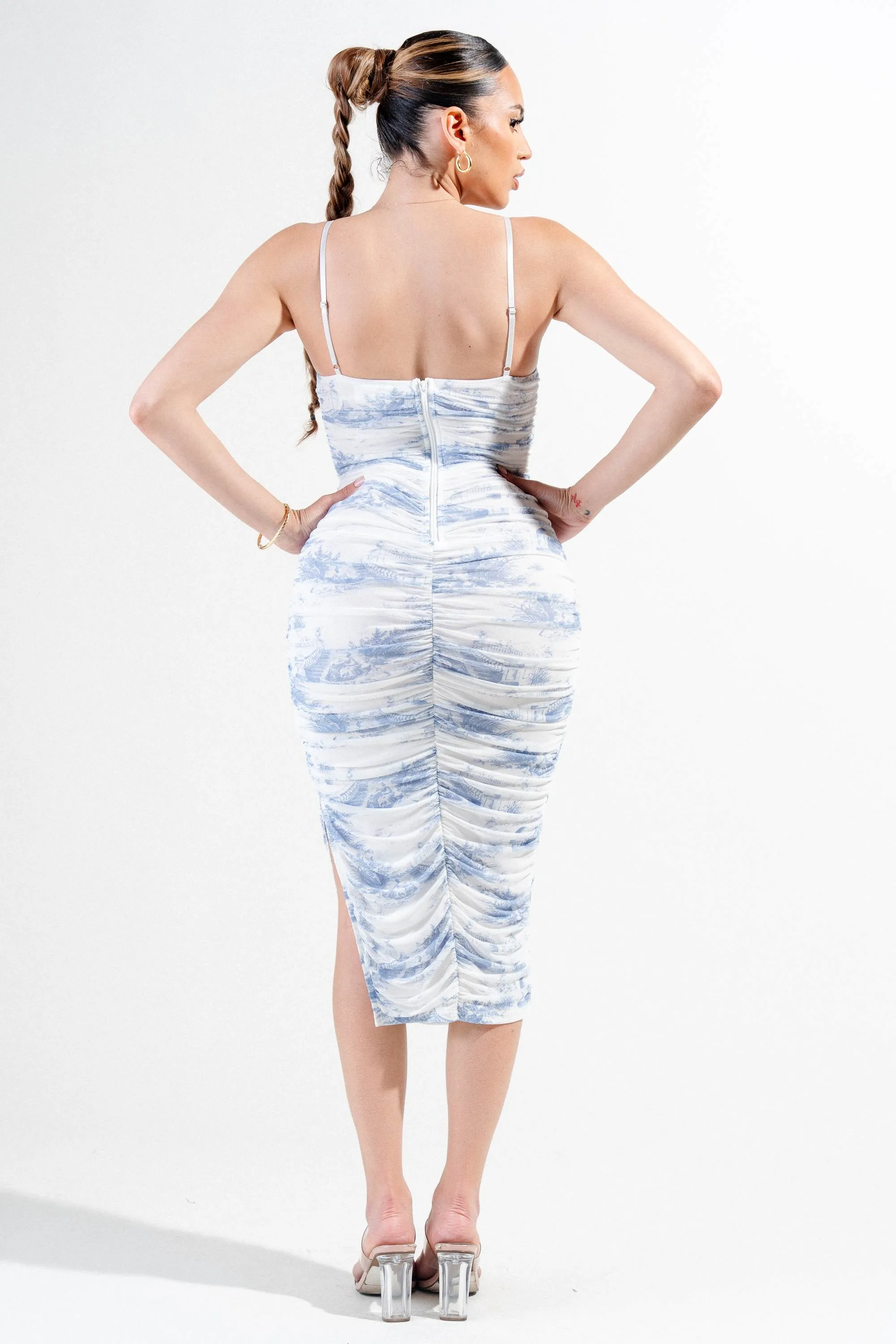 PDKS78702N-W / MESH PRINT DRESS sold by privy product image thumbnail 3