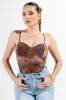 PTKS45308K / MESH VELVET FLOCKING BODYSUIT sold by privy