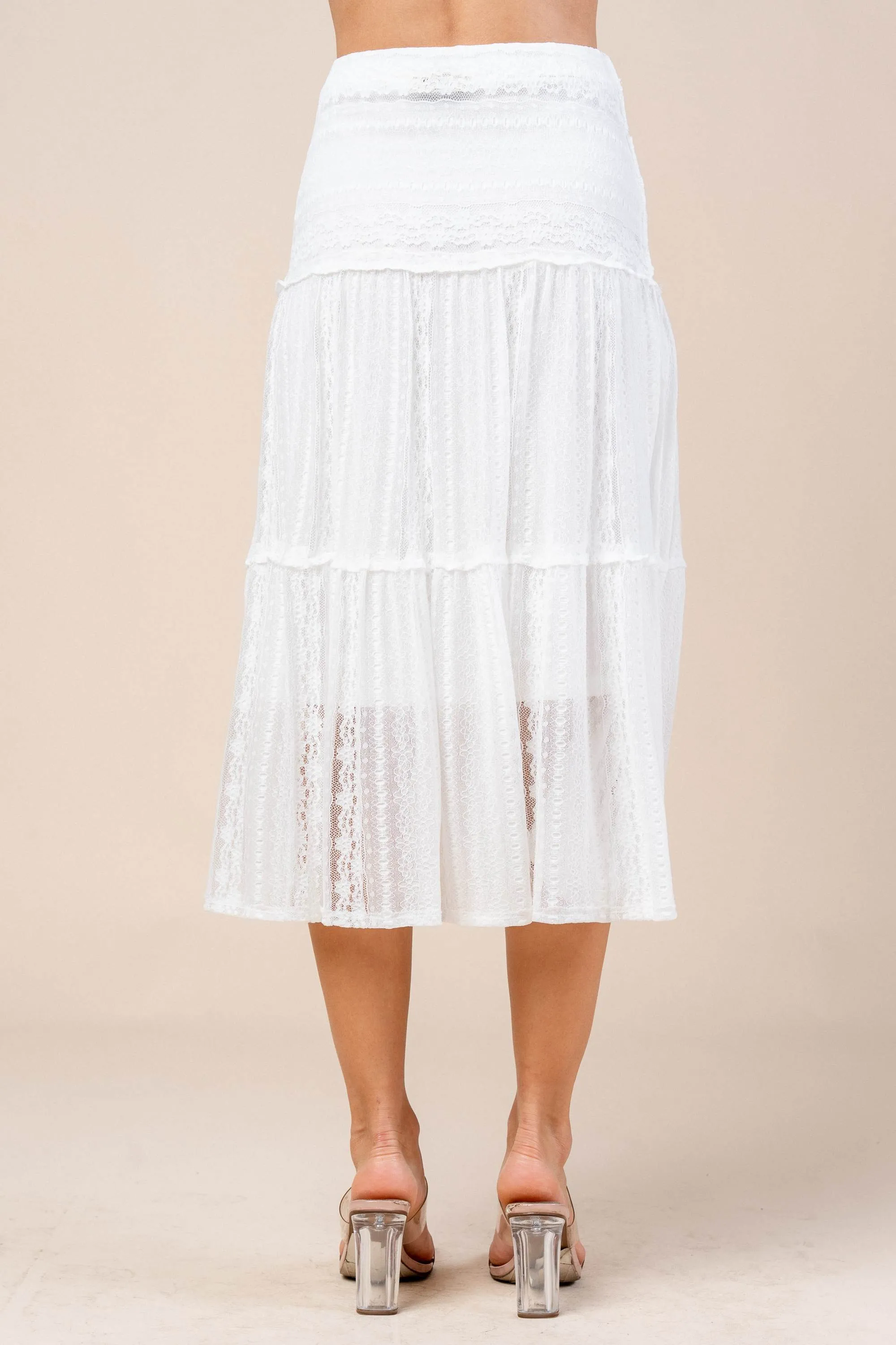 CBKS20015E / STRETCH LACE SKIRT sold by privy product image thumbnail 3