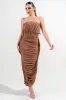 PD79075EST / STRETCH WOVEN PRINT SWEET HEART NECKLINE MINI DRESS sold by privy