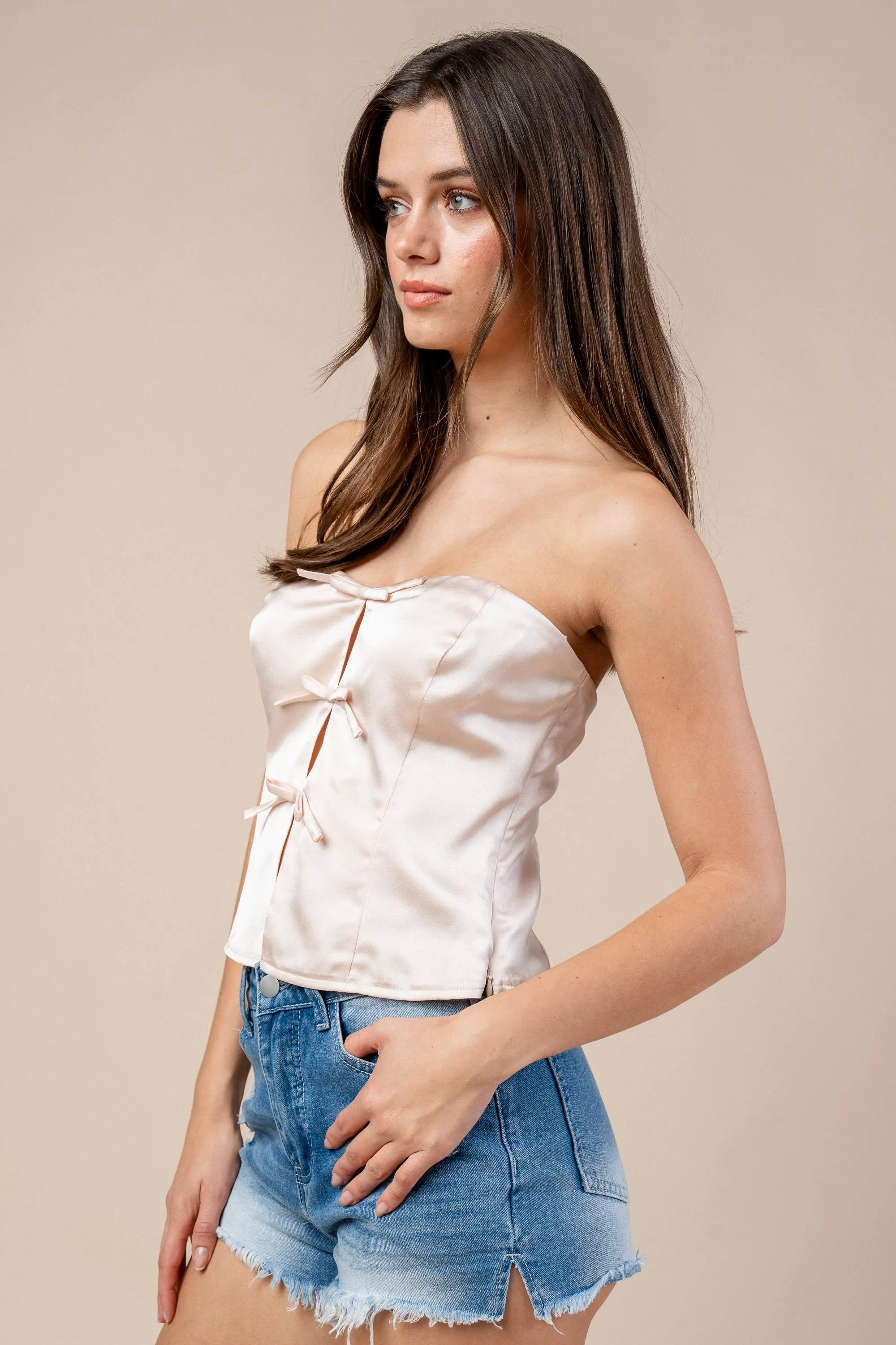 CTWF10441K / SATIN CROP TOP sold by privy product image thumbnail 2