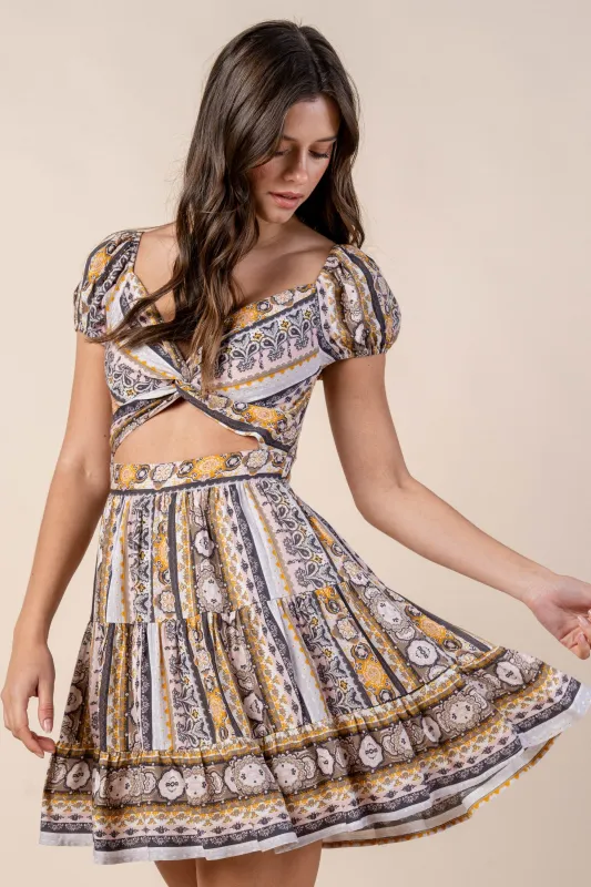 CDWS30409N / RAYON CRINKLE MINI DRESS sold by privy