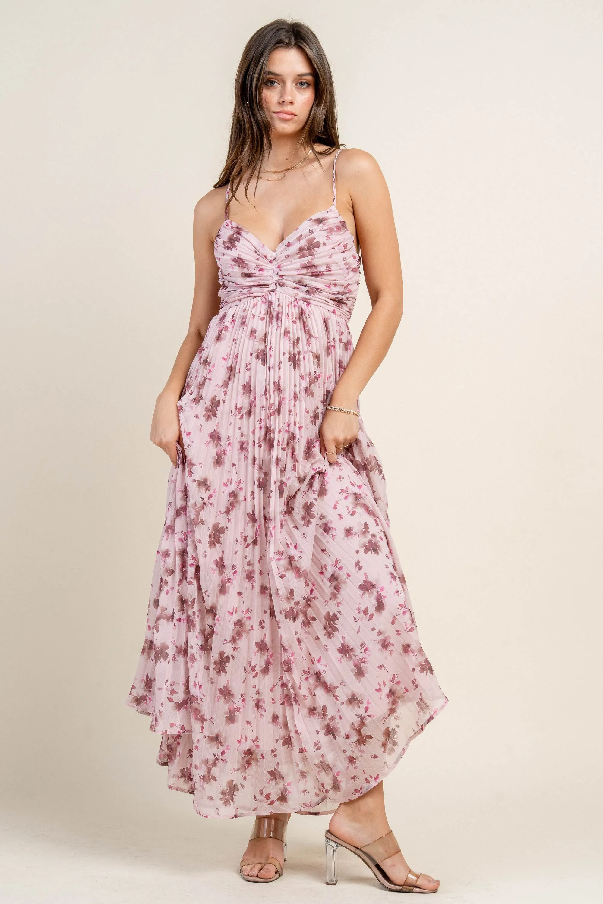 BDWF12978B / CHIFFON PRINT MAXI DRESS sold by privy product image thumbnail 4