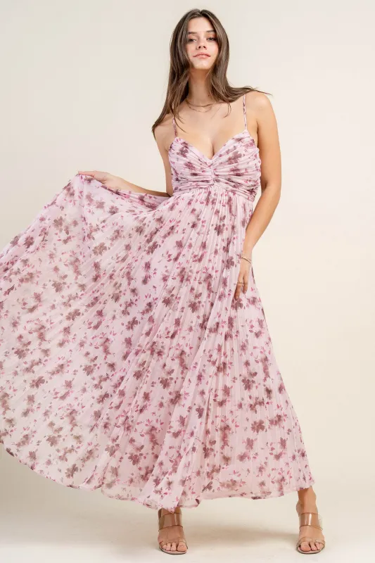 BDWF12978B / CHIFFON PRINT MAXI DRESS sold by privy