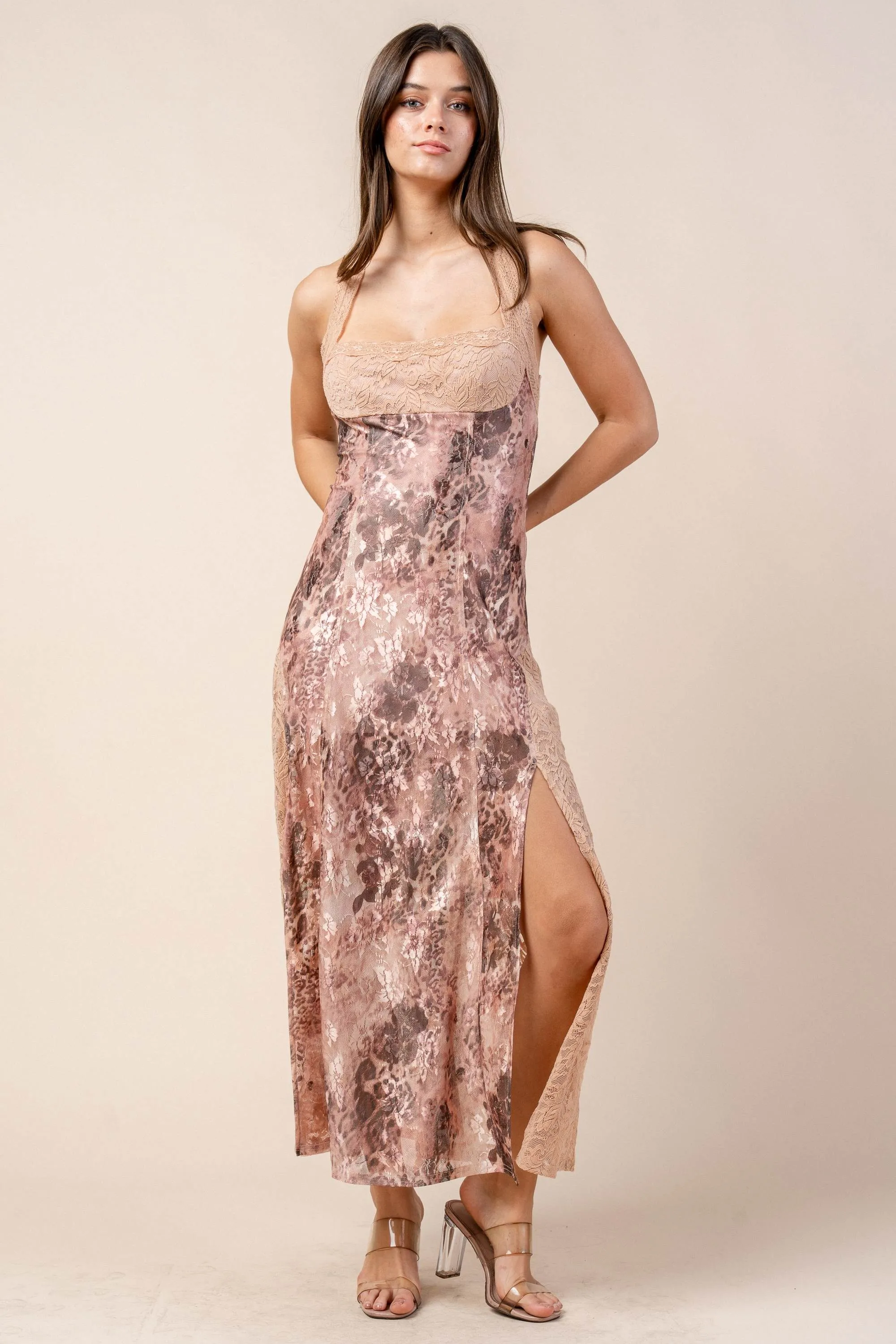 CDKF30490S / PRINTED LACE MIDI DRESS sold by privy product image thumbnail 2