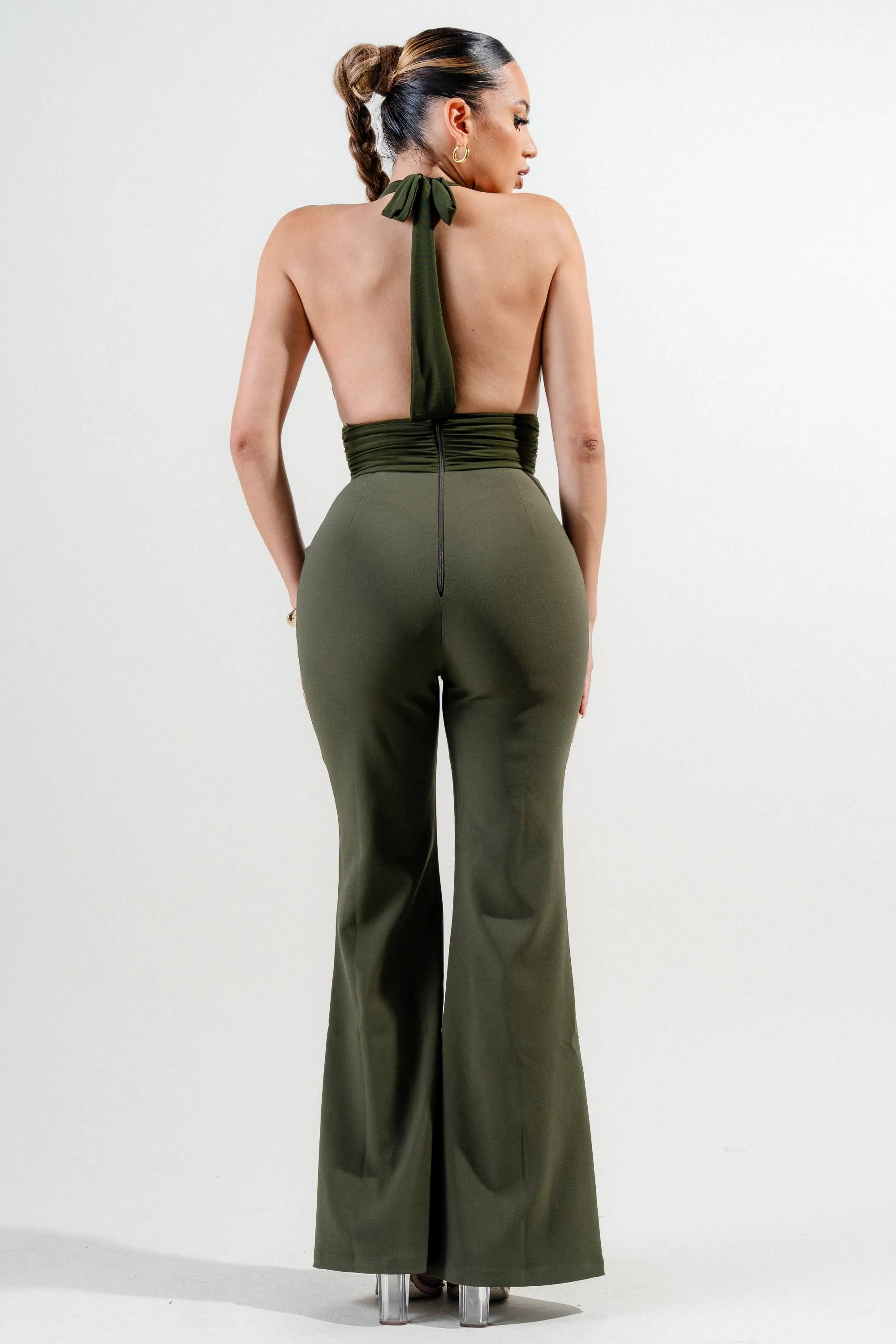 PJKF11273E / MESH & STRETCH WOVEN JUMPSUIT sold by privy product image thumbnail 3