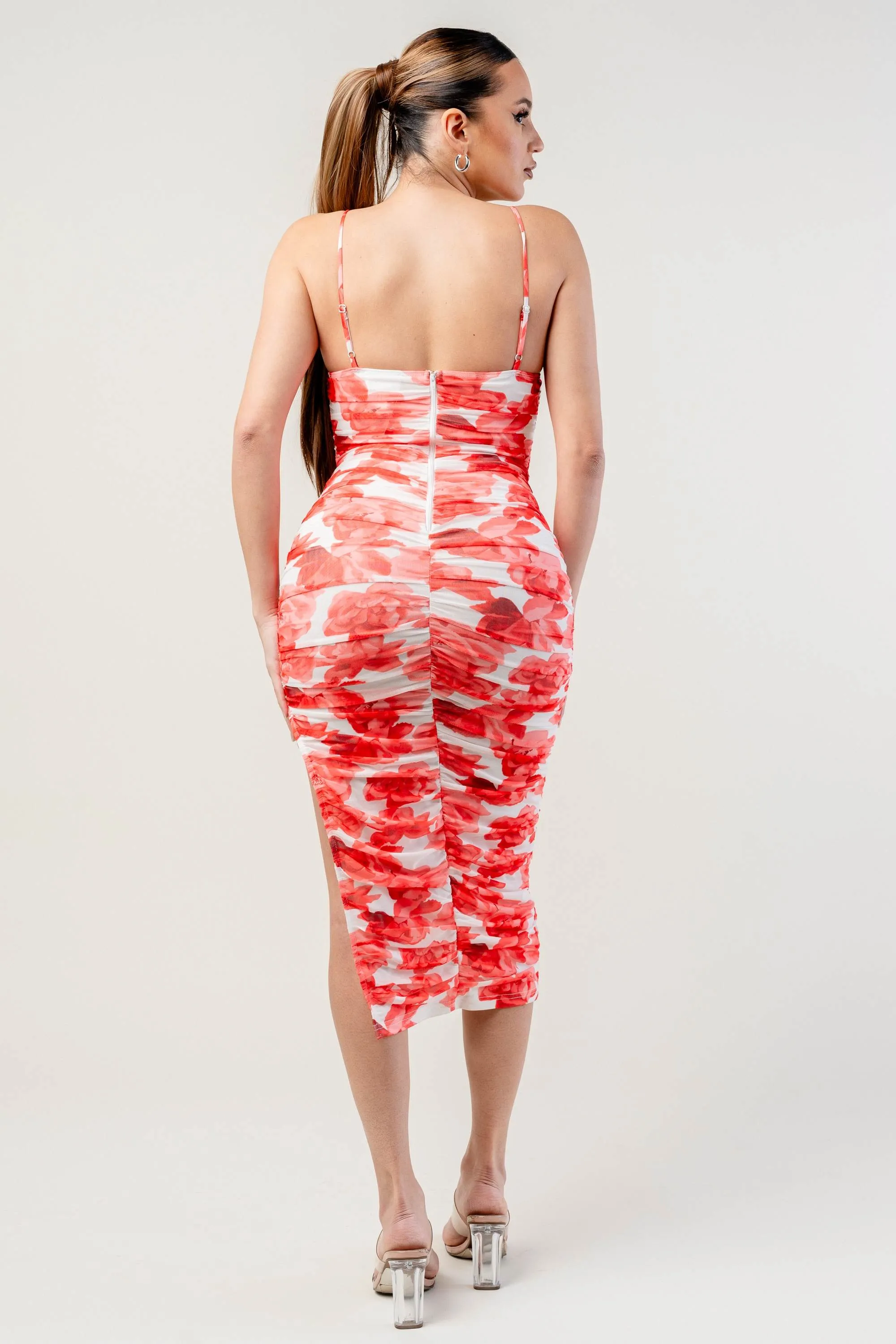 PDKS78574 / MESH PRINT MIDI DRESS sold by privy product image thumbnail 3