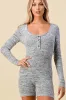 BJ7110C / COMFY N CHIC LONG SLEEVE KNIT ROMPER sold by privy