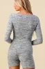 BJ7110C / COMFY N CHIC LONG SLEEVE KNIT ROMPER sold by privy