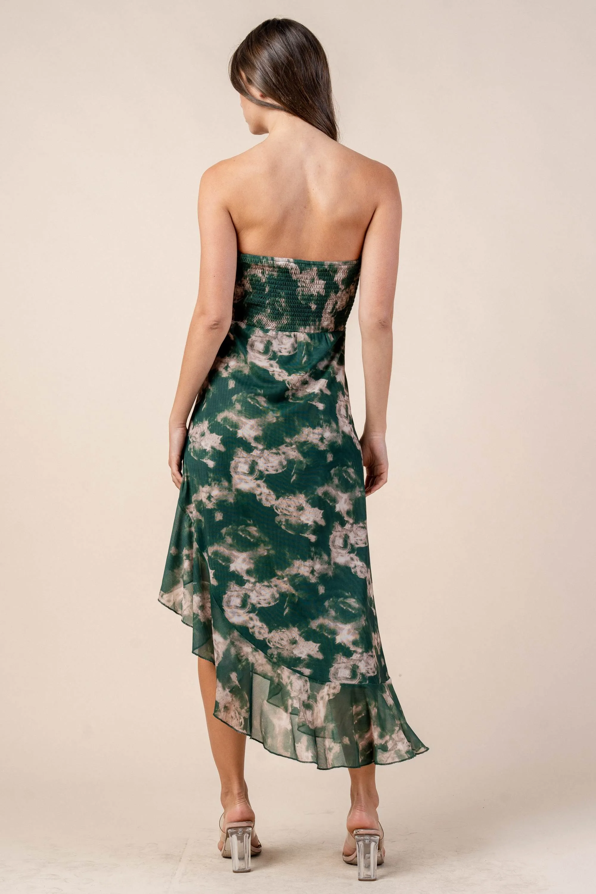 CDKF30450E / MESH PRINT MIDI DRESS sold by privy product image thumbnail 3