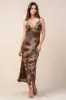 CDKF30480E / MESH PRINT MAXI DRESS sold by privy