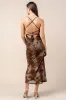 CDKF30480E / MESH PRINT MAXI DRESS sold by privy
