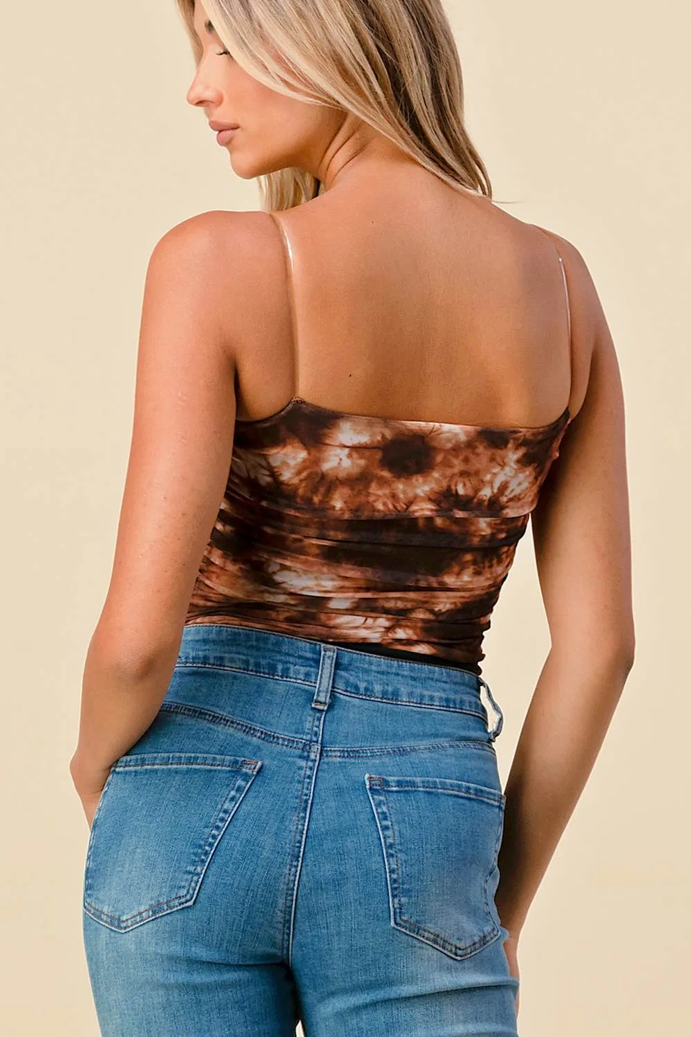 BT1110 / TRENDY TIE DYE TUBE TOP BODYSUIT sold by privy product image thumbnail 3