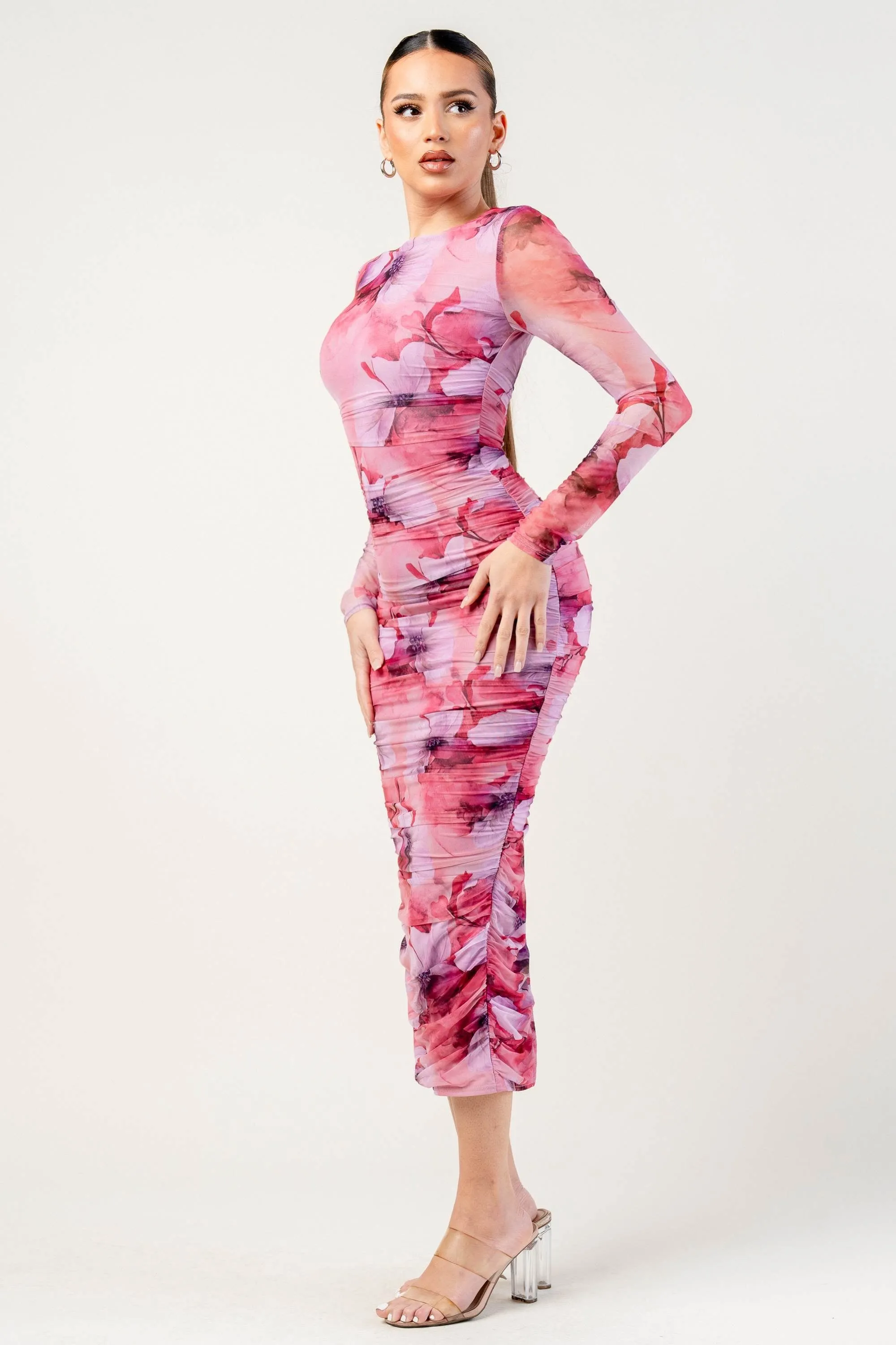 PDKS78668 / MESH PRINT DRESS sold by privy product image thumbnail 2