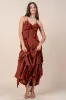 CDWS30425E / RUFFLE DETAIL MAXI DRESS sold by privy
