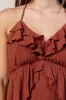 CDWS30425E / RUFFLE DETAIL MAXI DRESS sold by privy