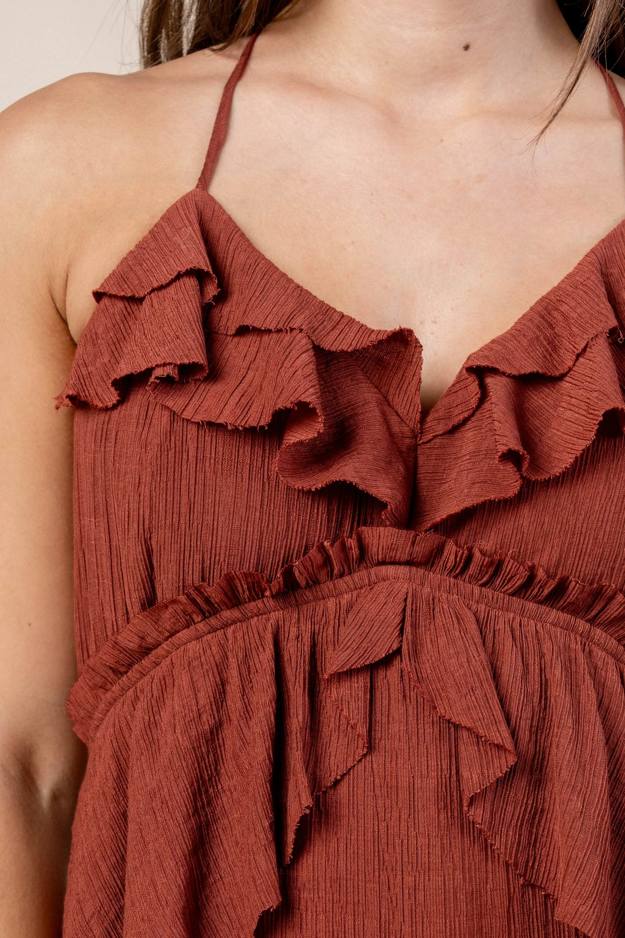 CDWS30425E / RUFFLE DETAIL MAXI DRESS sold by privy product image thumbnail 5